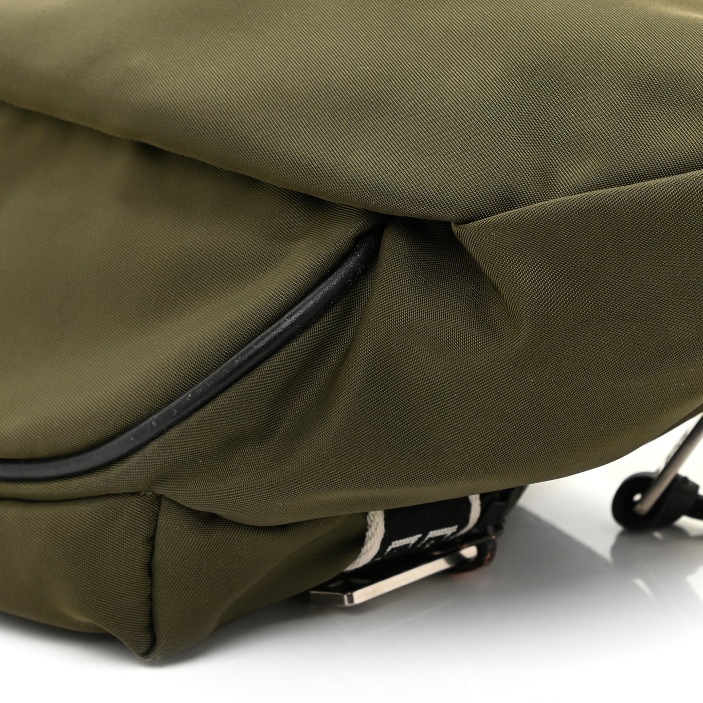 Nylon Logo Belt Bag Khaki
