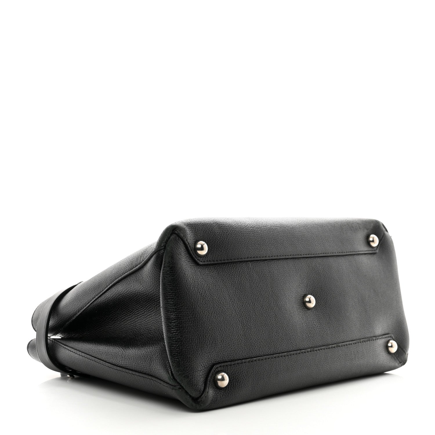 Burberry Derby Calfskin House Check Medium Banner Tote Black 4 of 13