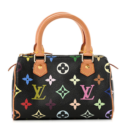 Louis Vuitton Monogram Multicolor Mini Sac HL Speedy Black 1 of 8