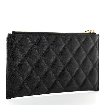 Chanel Caviar Quilted Classic Zip Pouch Black 3 of 7