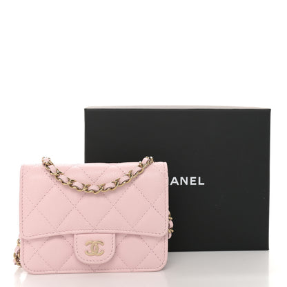 Chanel Caviar Quilted Mini Chain Bag Pink 12 of 12