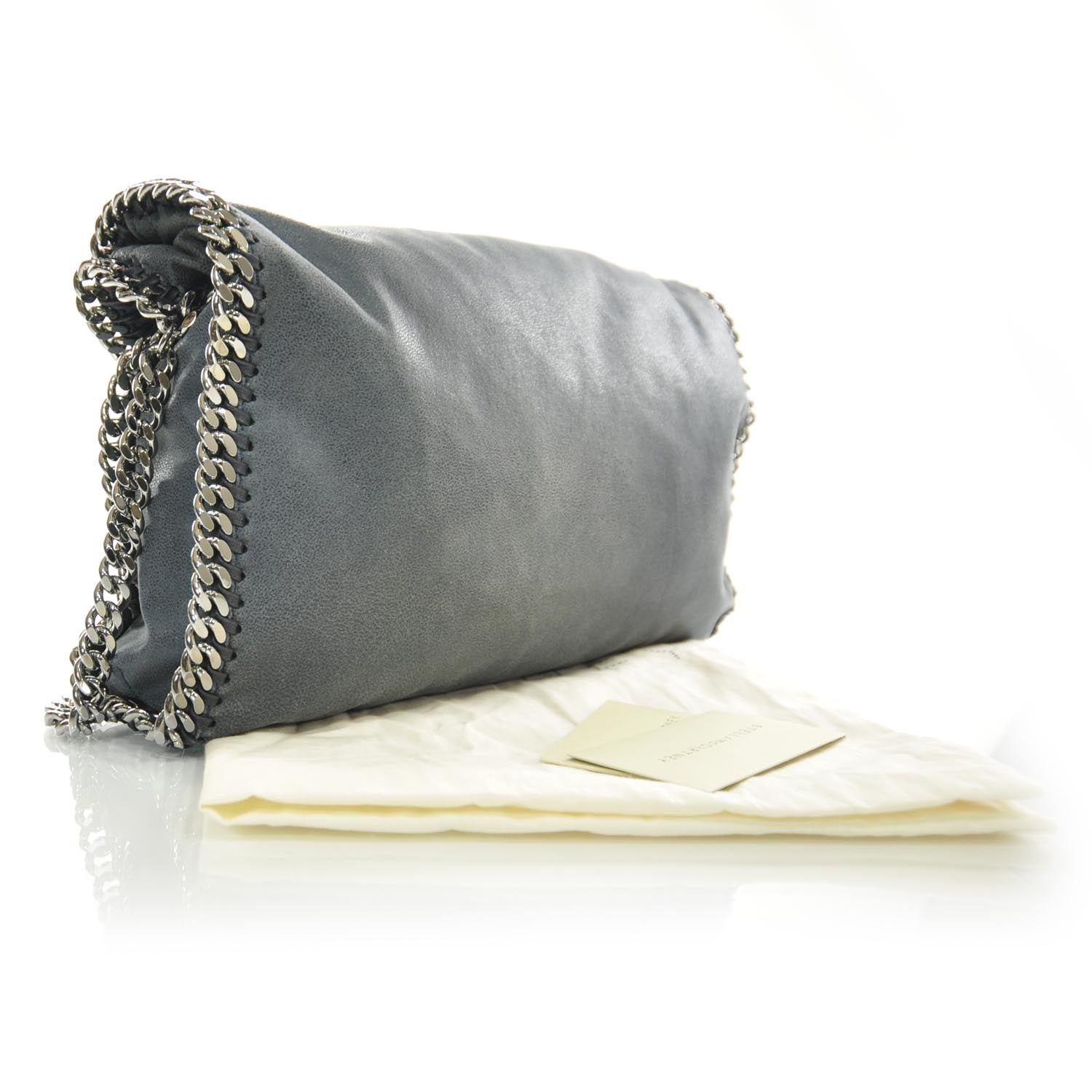 Stella McCartney Faux Leather Falabella Tote Blue 3 of 7