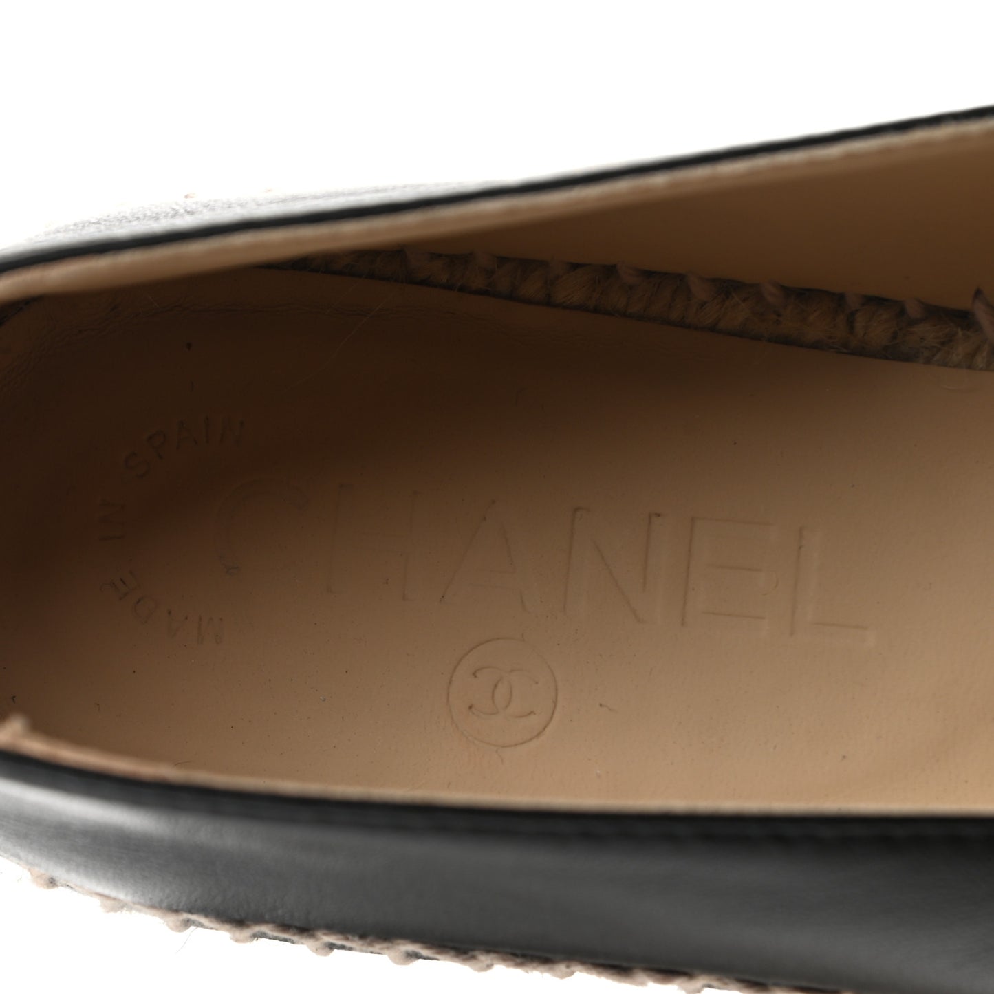 Lambskin CC Espadrilles 37 Black