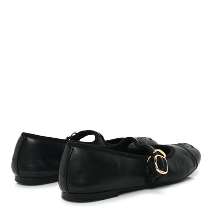 Chanel Lambskin Mary Jane Flats 39.5 Black 5 of 10