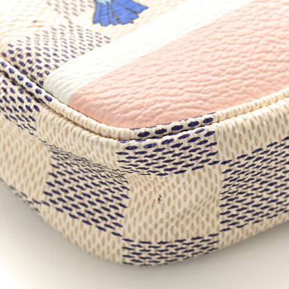 Louis Vuitton Damier Azur 2018 Christmas Animation Mini Pochette Accessories 9 of 10