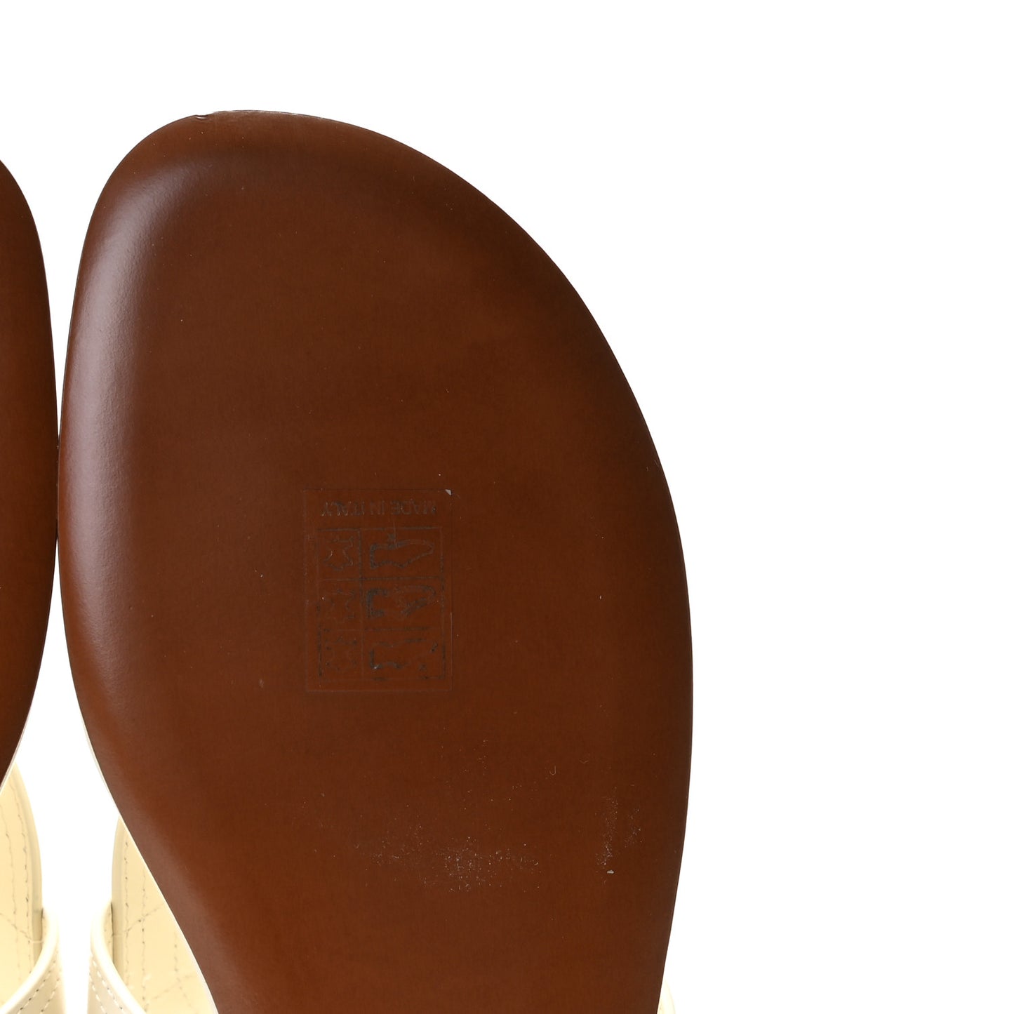 Calfskin 30 Montaigne Thong Sandals 38 White