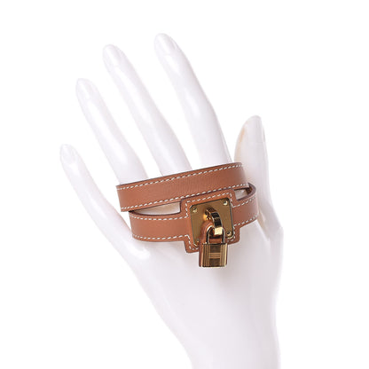 Hermes Swift O'Kelly Double Tour Bracelet T2 Gold 2 of 8