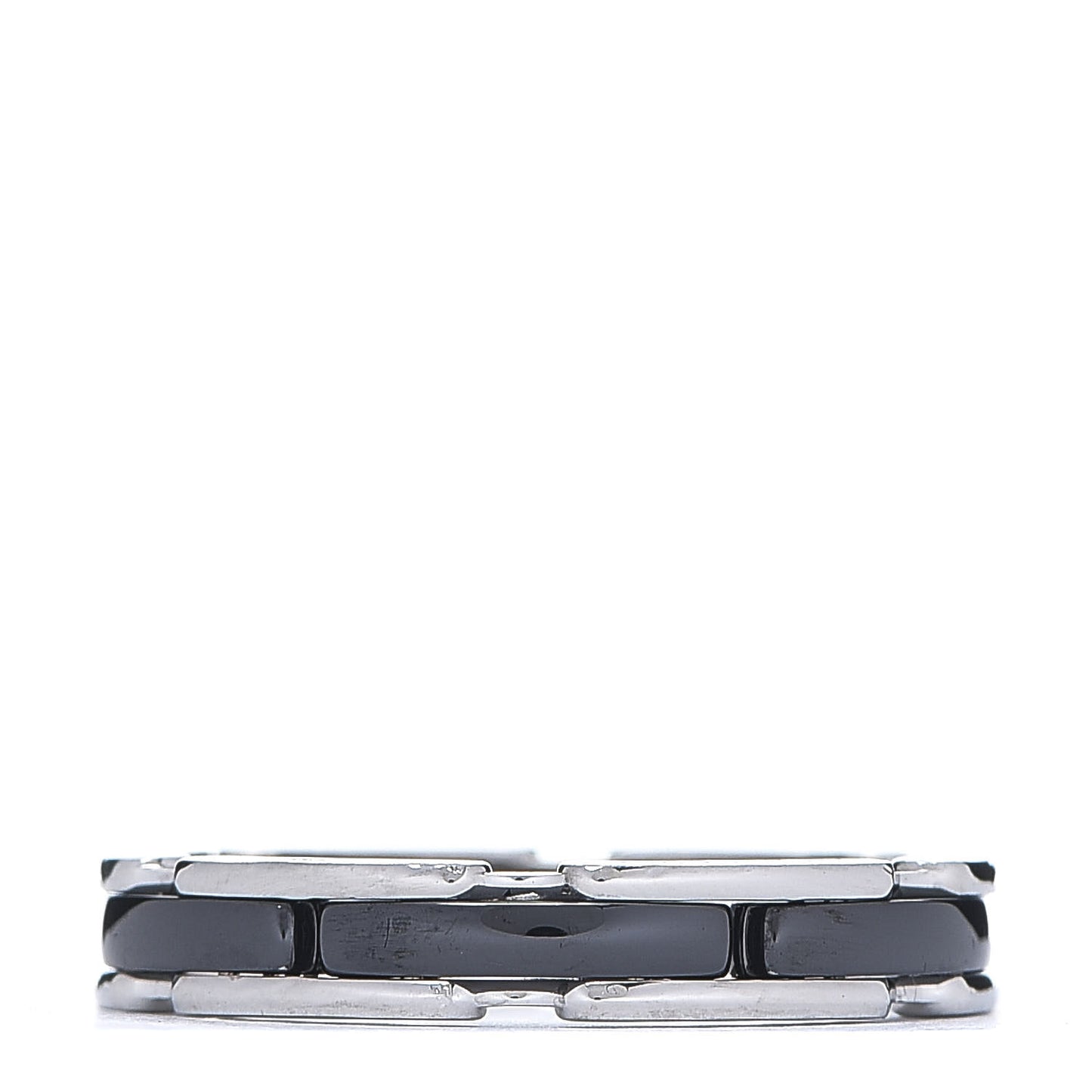18K White Gold Black Ceramic Small Ultra Ring 59 8.75