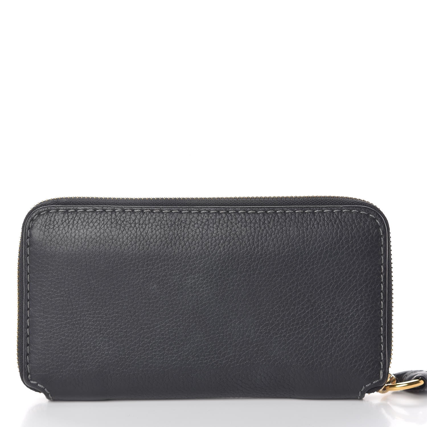 Chloe Grained Calfskin Marcie Long Zip Around Wallet Black 17 of 17