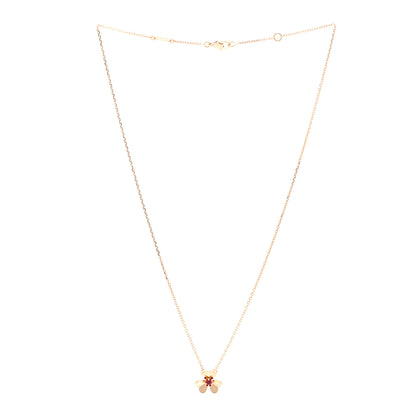 Van Cleef & Arpels 18K Rose Gold Ruby Mini Frivole Pendant Necklace 3 of 6
