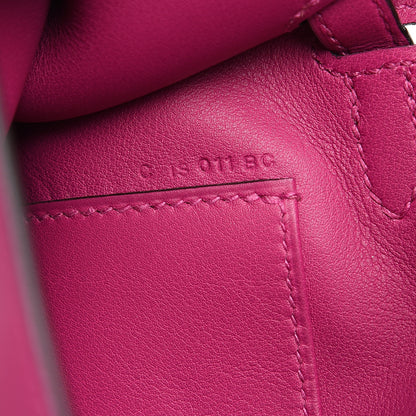 Hermes Swift Kelly Pochette Clutch Rose Pourpre 8 of 10