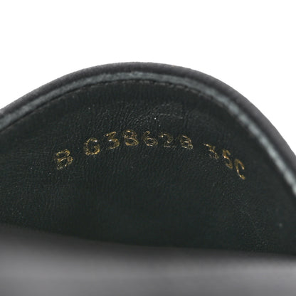Chanel Neoprene Patent Calfskin Pearl CC Espadrilles 35 Black White 9 of 9