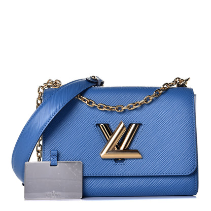 Louis Vuitton Epi Twist Shoulder Bag MM Blue Jean 1 of 9