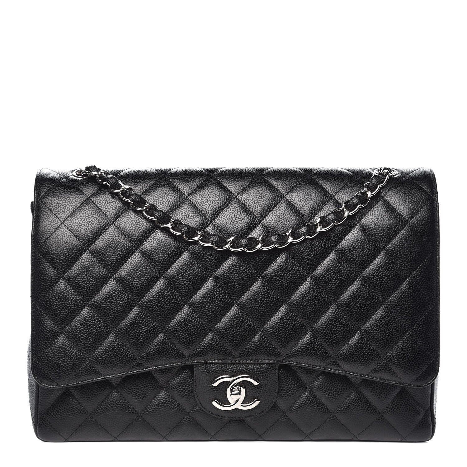 Chanel Caviar Quilted Maxi Double Flap Black 1 of 9