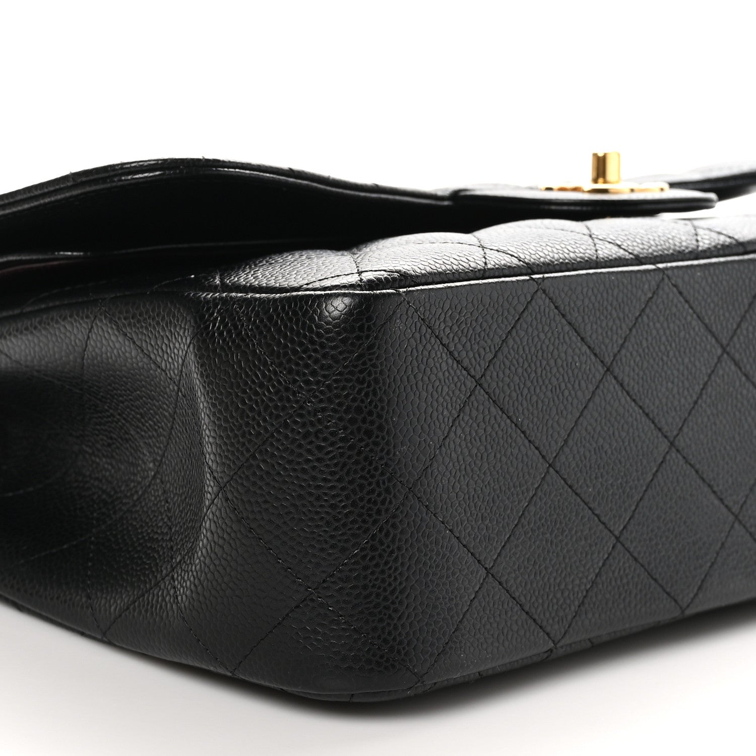 Chanel Caviar Quilted Jumbo Double Flap Black 10 of 12