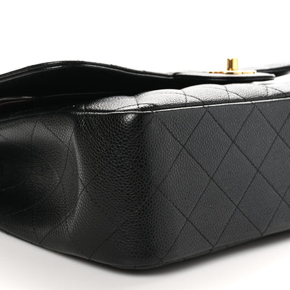 Chanel Caviar Quilted Jumbo Double Flap Black 10 of 12