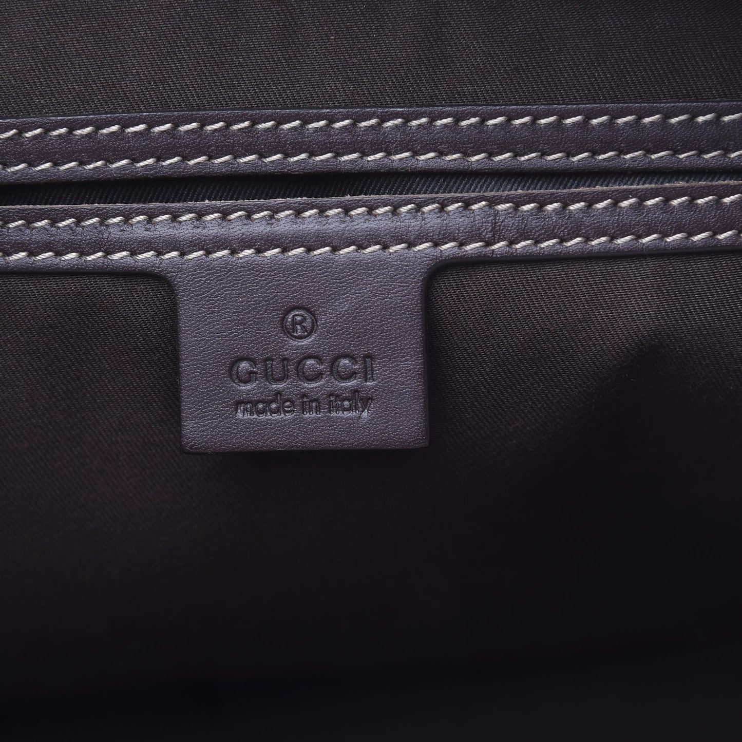 GG Supreme Monogram Medium Flat Messenger Bag Dark Brown