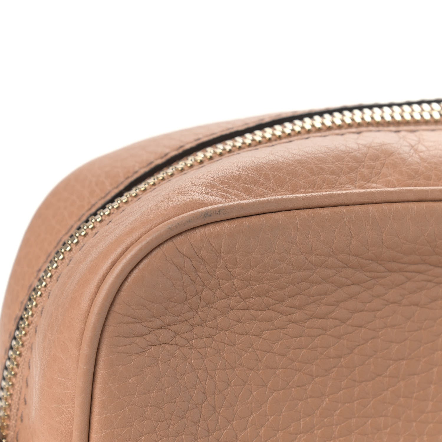 Gucci Pebbled Calfskin Small Soho Disco Bag Camelia 10 of 10