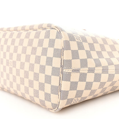 Louis Vuitton Damier Azur Neo Neverfull MM Rose Ballerine 10 of 11