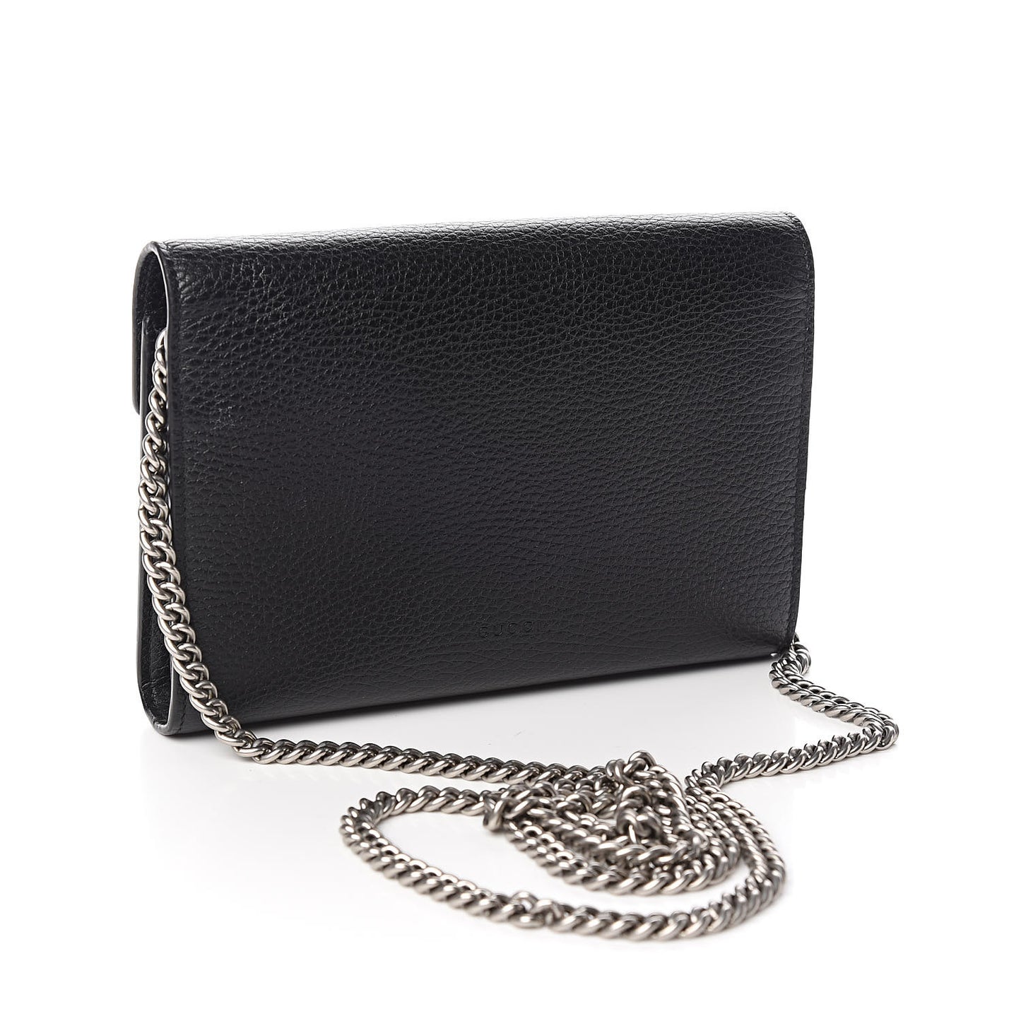 Calfskin Mini Dionysus Chain Wallet Black