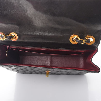 Chanel Lambskin Quilted Jumbo Single Flap Black 7 of 12