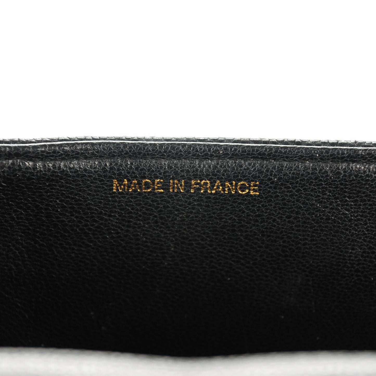 Caviar Vertical Quilted Jumbo Flap Black