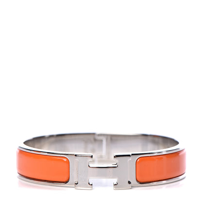 Hermes Enamel Narrow Clic Clac H Bracelet PM Orange 1 of 6