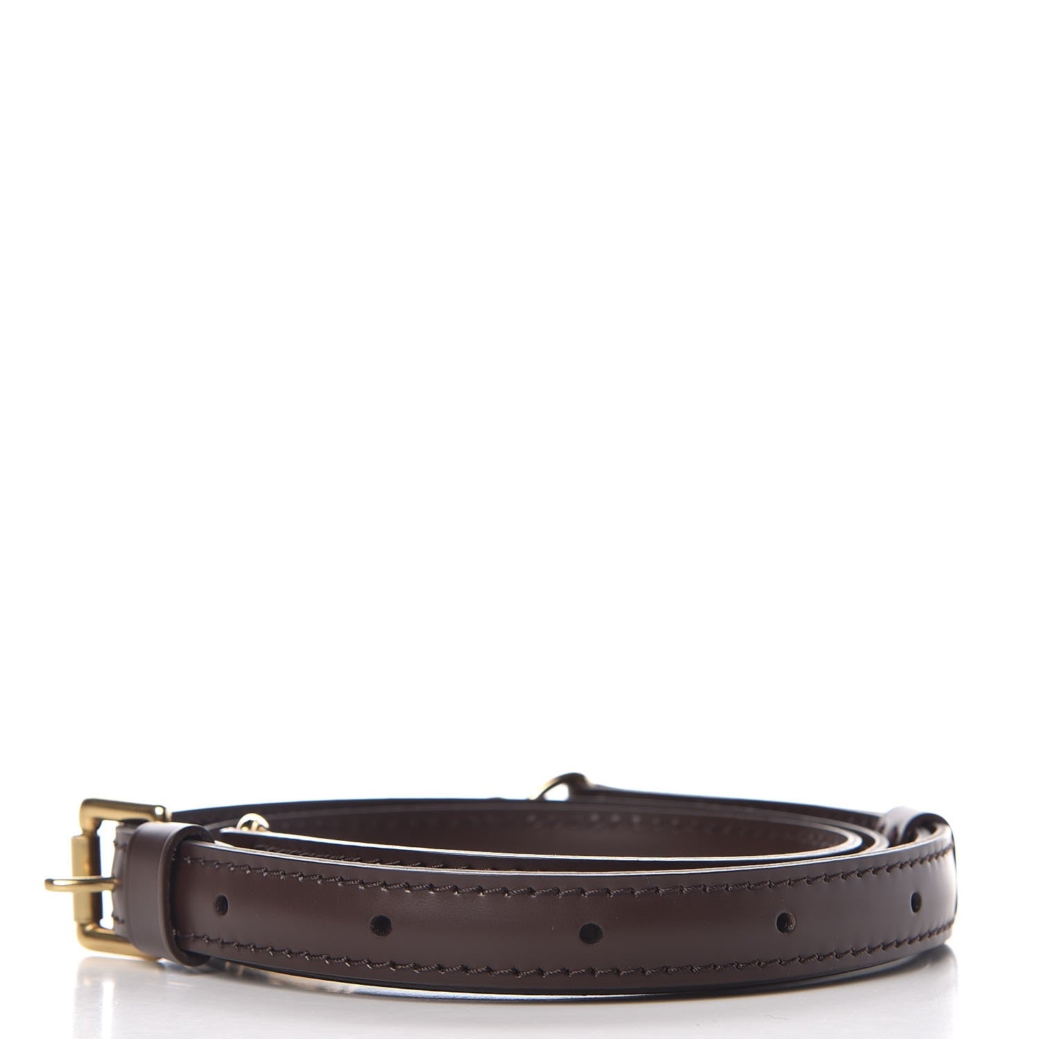 Louis Vuitton Calfskin 16mm Adjustable Shoulder Strap Brown 2 of 5