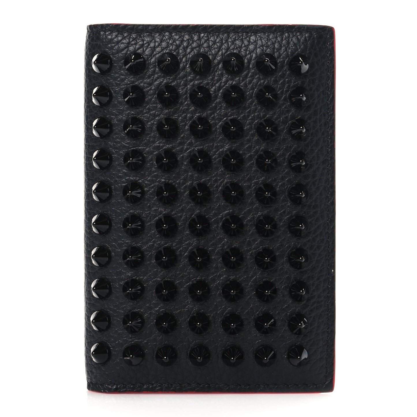 Calfskin Spiked Sifnos Bi-Fold Wallet Black