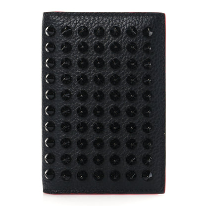 Christian Louboutin Calfskin Spiked Sifnos Bi-Fold Wallet Black 1 of 8