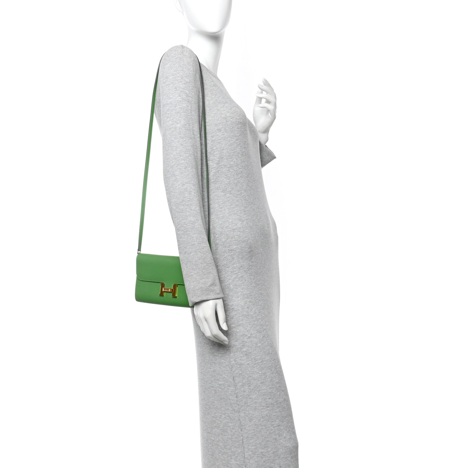 Hermes Epsom Constance Long To Go Wallet Vert Yucca 2 of 12