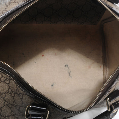 Gucci GG Plus Monogram Tattoo Heart Medium Joy Boston Dark Brown 7 of 10