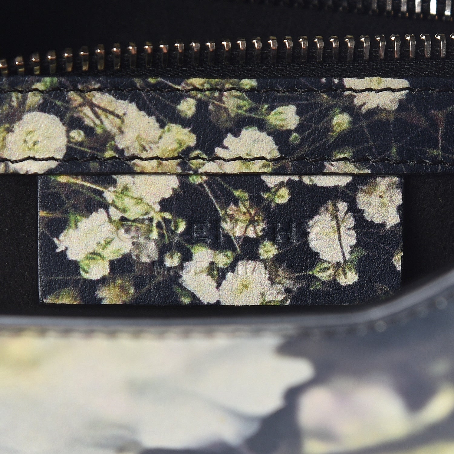 Givenchy Calfskin Baby's Breath Print Mini Pandora Box Crossbody Bag Black 6 of 12