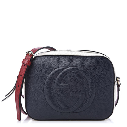 Gucci Dollar Calfskin Small Soho Disco Bag Blue Hibiscus Red Mystic White 1 of 11