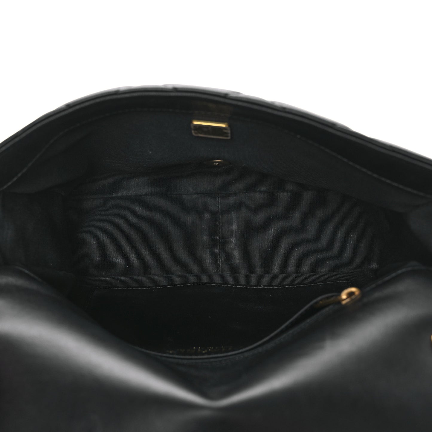 Lambskin Quilted Large Funky Town Flap Black