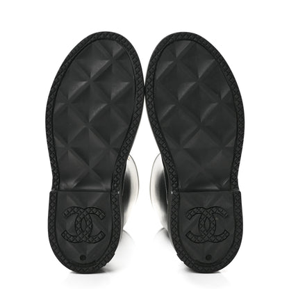 Chanel Caoutchouk CC High Boots 41 Black 6 of 10