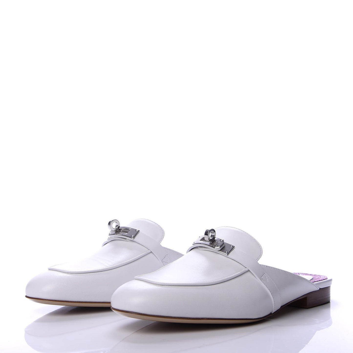 Calfskin Oz Mules 39 White