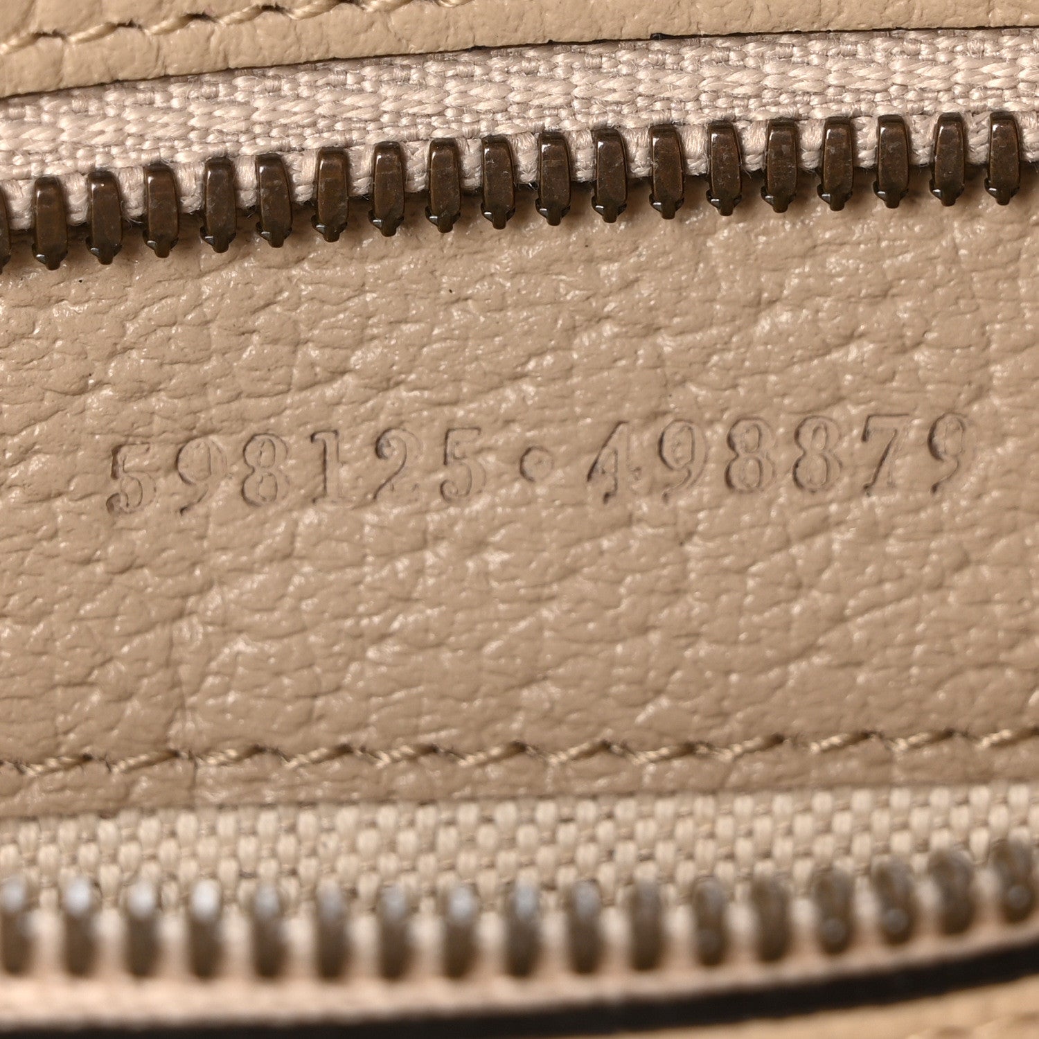 Gucci GG Supreme Monogram Textured Dollar Calfskin Web Small Ophidia Half Moon Hobo Beige Mystic White Oatmeal 7 of 10