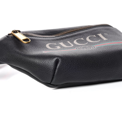 Gucci Grained Calfskin Small Logo Belt Bag Black 5 of 10