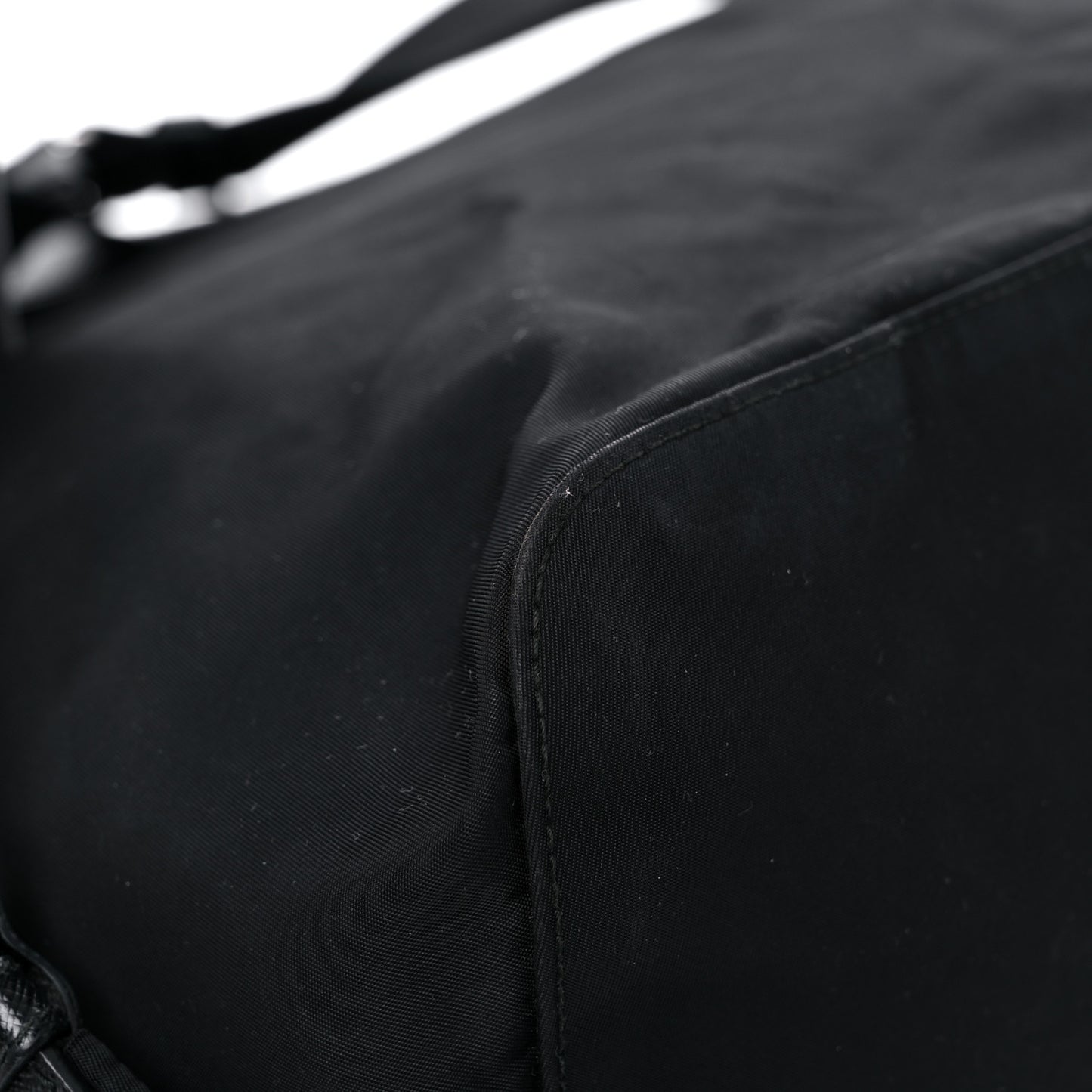 Tessuto Nylon Saffiano Medium Backpack Black