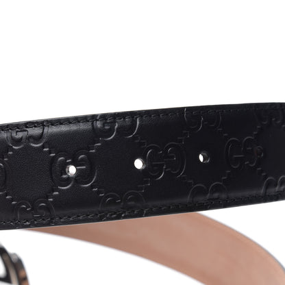 Gucci Guccissima Signature Interlocking G 40mm Belt 100 40 Black 4 of 7