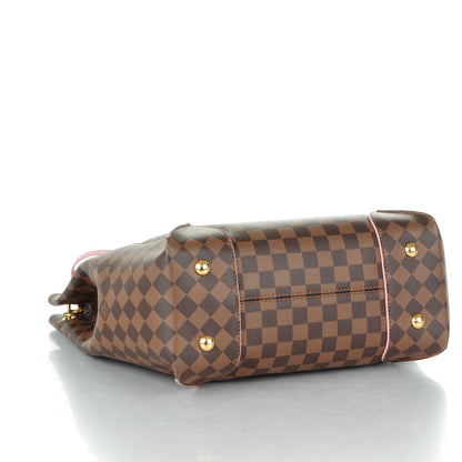 Louis Vuitton Damier Ebene Caissa Hobo Rose Ballerine 4 of 9