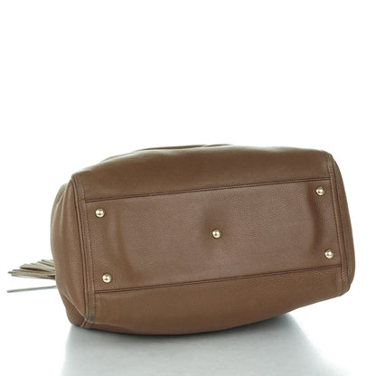Gucci Pebbled Calfskin Medium Soho Shoulder Bag Brown 4 of 9