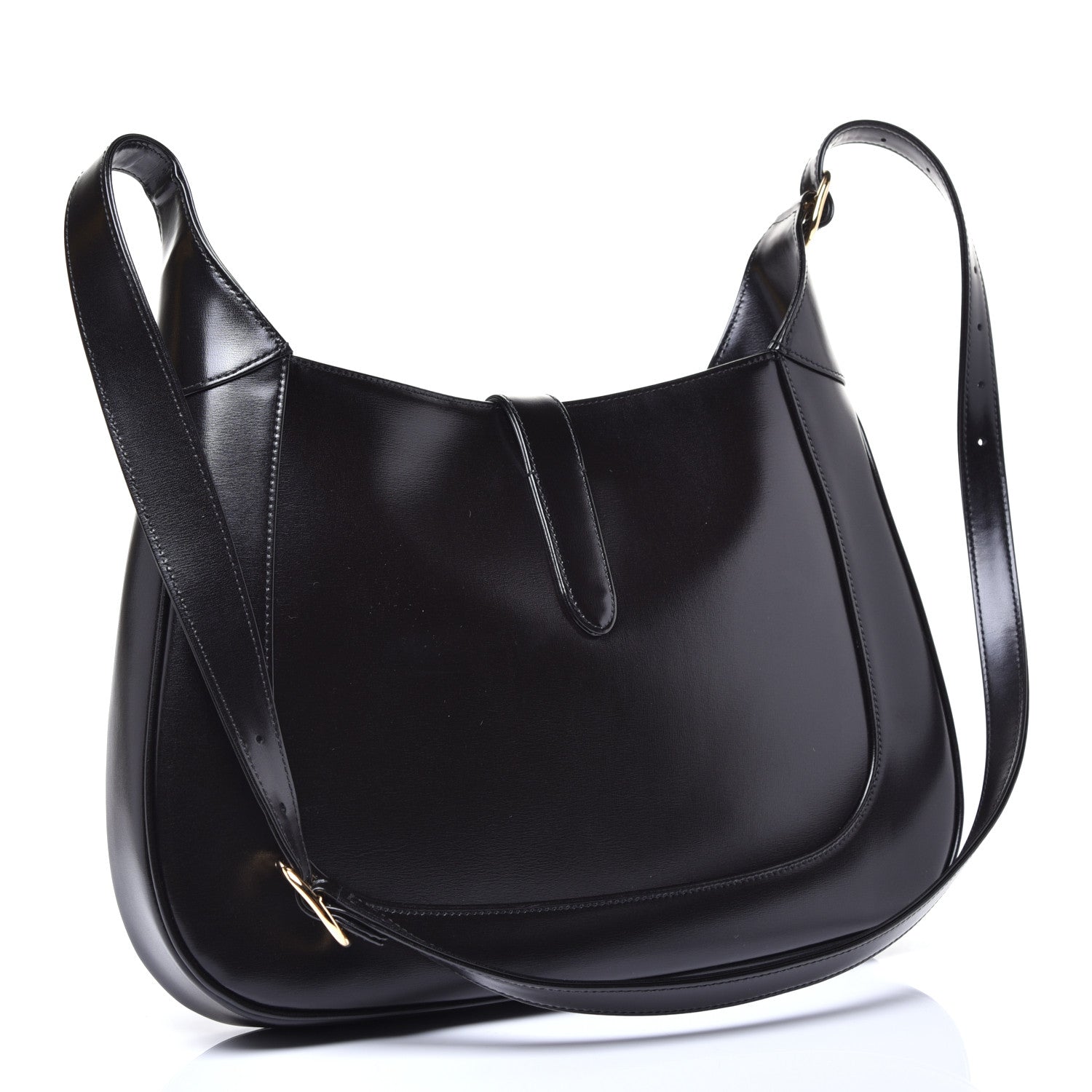 Gucci Boarded Dyana Lux Calfskin Medium Jackie 1961 Hobo Black 3 of 10