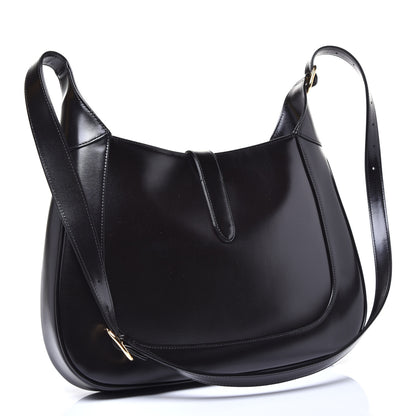 Gucci Boarded Dyana Lux Calfskin Medium Jackie 1961 Hobo Black 3 of 10