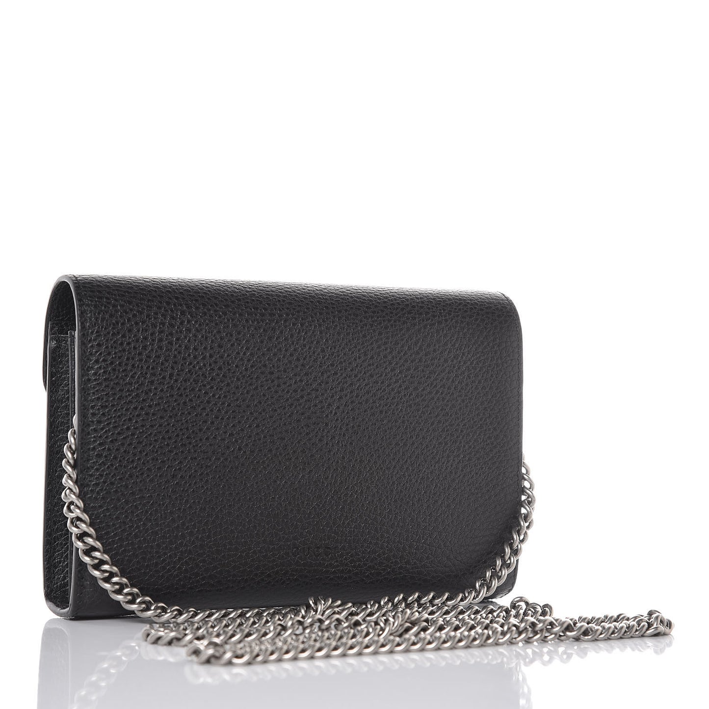 Calfskin Mini Dionysus Chain Wallet Black