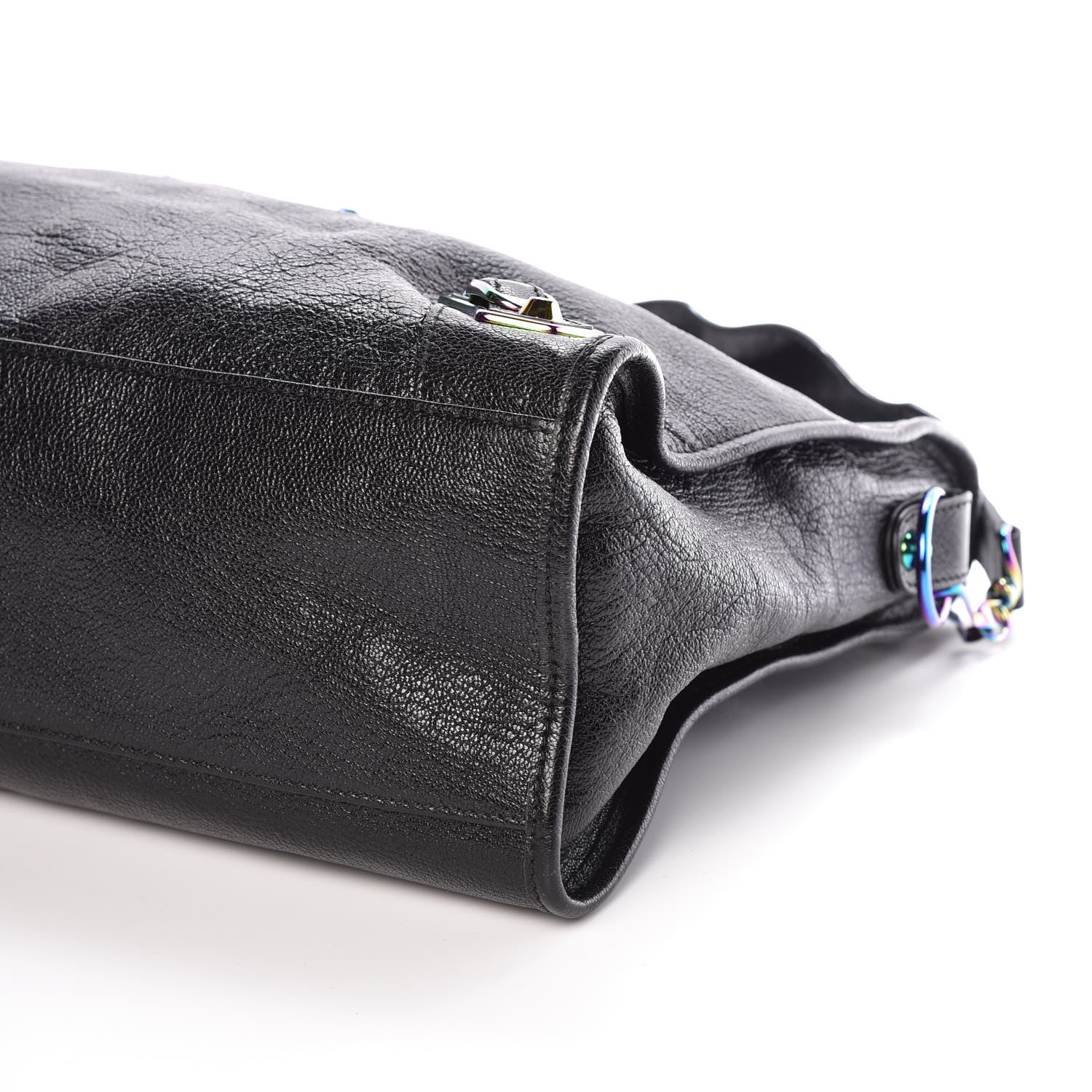 Balenciaga Chevre Iridescent Metallic Edge Hardware City Black 8 of 8