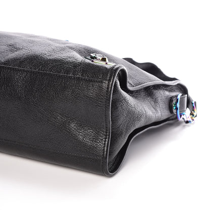 Balenciaga Chevre Iridescent Metallic Edge Hardware City Black 8 of 8