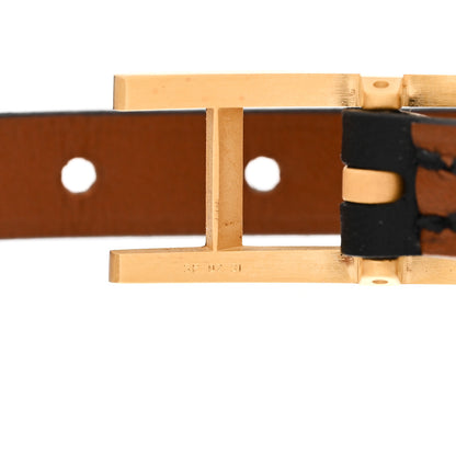 Hermes Chamonix Hapi 3MM Triple Tour Wrap Bracelet T6 Black 5 of 6