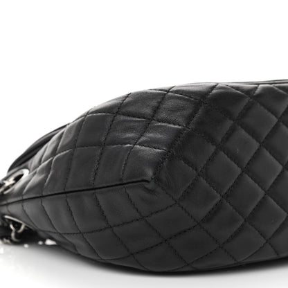 Chanel Lambskin Patent Classic Twist Crescent Flap Bag Black 9 of 11